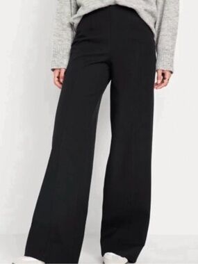 Old Navy High Rise Wide-Leg Pull-On Pants in Navy Blue - M